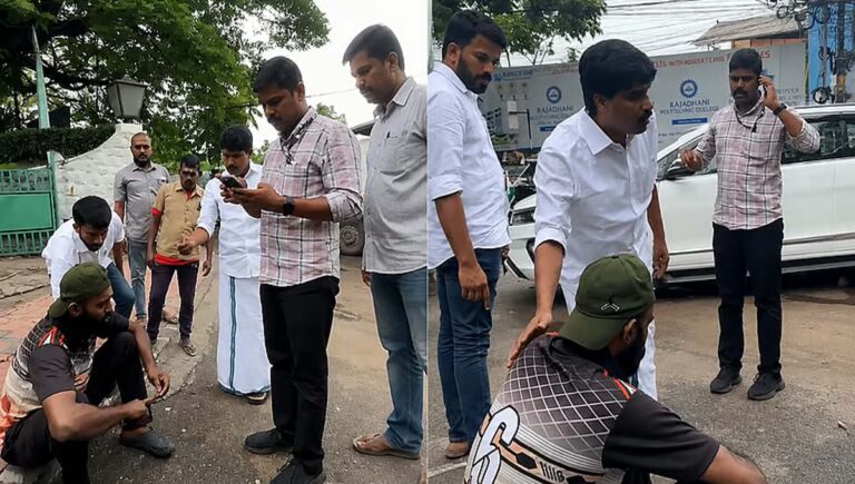 തിരുവനന്തപുരത്ത് വാഹനാപകടം; പരിക്കേറ്റ ഇരുചക്ര വാഹന യാത്രക്കാരന് സഹായവുമായി കൃഷി മന്ത്രി ടി സിദ്ദിഖ്