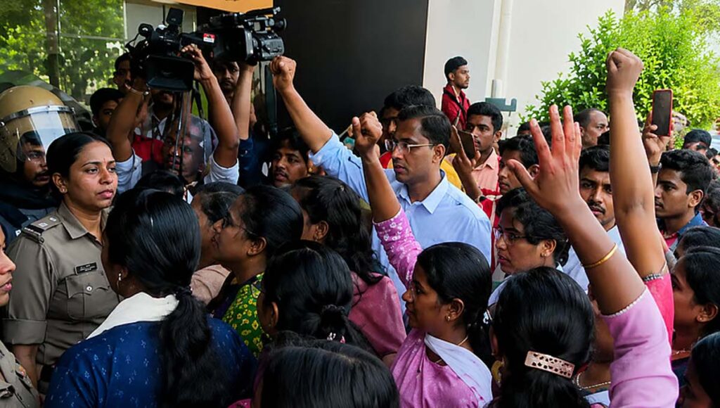 ഓമല്ലൂർ വൃദ്ധസദനത്തിലെ പ്രാർത്ഥനാ കേന്ദ്രത്തിന് മുന്നിൽ ബിജെപി പ്രതിഷേധം; വിശ്വാസികളുമായി തർക്കം