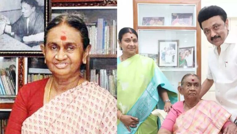 തമിഴ്നാട് മുൻ മുഖ‍്യമന്ത്രി എംകെ സ്റ്റാലിന്‍റെ അമ്മ ദയാലു അമ്മാൾ ആശുപത്രിയിൽ
