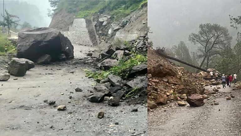 ഉത്തരാഖണ്ഡിൽ കനത്ത മഴയും മണ്ണിടിച്ചിലും; ചാർധാം യാത്ര നിർത്തിവച്ചു