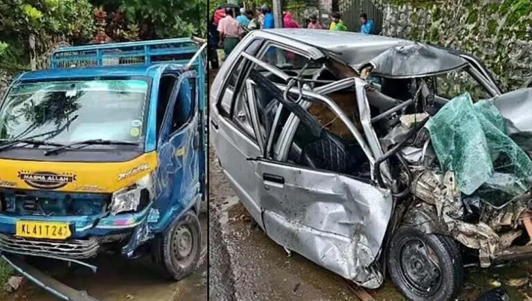 കോതമംഗലത്തിന് സമീപം ദേശീയപാതയിൽ വാഹനാപകടം; എട്ട് പേർക്ക് പരുക്ക്