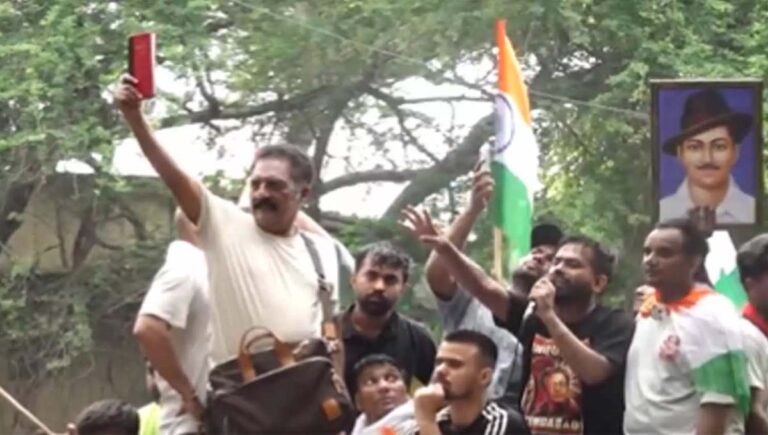 സിജെപി സമരപ്പന്തല്‍ പൊലീസ് പൊളിച്ച് നീക്കി; പ്രതിഷേധക്കാരെ പൂർണമായും ഒഴിപ്പിച്ചു