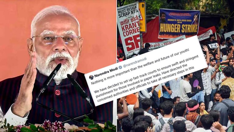 ചോദ്യപേപ്പര്‍ ചോര്‍ച്ചക്കേസുകളില്‍ വേഗത്തിലുള്ള വിചാരണയും ശിക്ഷക്കും ഫാസ്റ്റ് ട്രാക്ക് കോടതികള്‍ സ്ഥാപിക്കും : പ്രധാനമന്ത്രി
