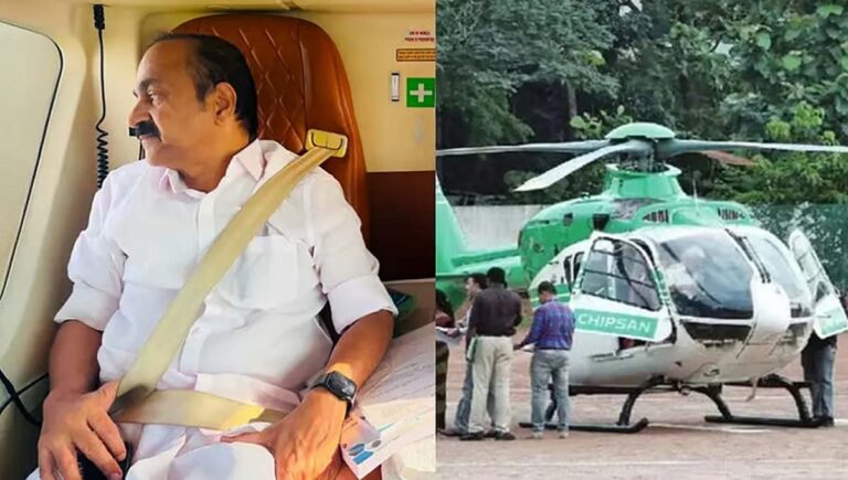 ചികിത്സയിലുള്ള ഭാര്യാപിതാവിനെ കാണാന്‍ മുഖ്യമന്ത്രി എത്തിയത് ഹെലികോപ്റ്ററില്‍; സോഷ്യല്‍ മീഡിയയില്‍ വന്‍ വിമര്‍ശനം