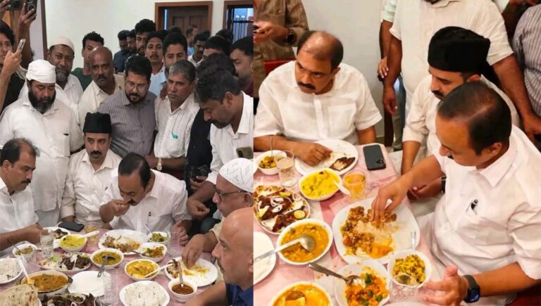 സംസ്ഥാനം മഴക്കെടുതിയിൽ മുഖ്യമന്ത്രി വിരുന്ന് സൽക്കാരത്തിൽ; സമൂഹമാധ്യമങ്ങളില്‍ വിമര്‍ശനം